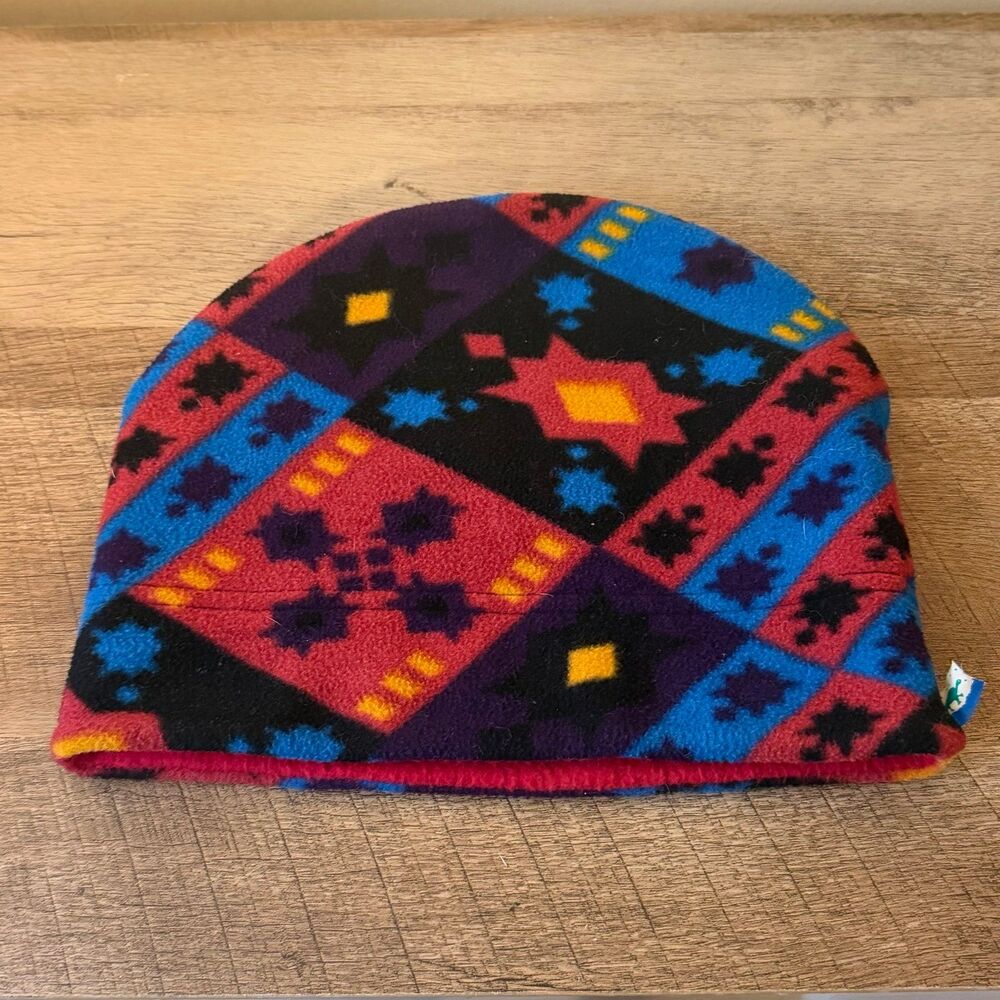 Vintage Turtle Fur Crazy Turtle Pattern Colorful Ski beanie Hat Cap